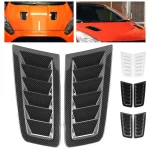 2Pcs Universal Bonnet Air Vents Engine Hood Car Exterior Parts for Focus RS MK2 Style