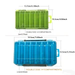 Fishing Tackle Boxes Double Layer Bait Container Portable Organizer Boxes Compartments Fishing Accessories Plastic Case - Imagine 5