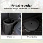 Outdoor Folding Toilet, Mobile Camping Toilets 30cm High With Garbage Bag, For Camping, Traveling, Traffic Jams And Fishing - Imagine 6