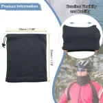 2pcs Polar Fleece Neck Tube Ear Warmer Fishing Skating Running Sport Scarf Face Mask Single/Double Layer Camping Hiking - Imagine 3