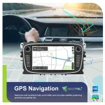 Podofo 4+64G 2Din Car Radio For Ford Focus Mondeo C-MAX S-MAX Galaxy II Kuga Navigation GPS Carplay Android Auto WIFI Car Audio - Imagine 5
