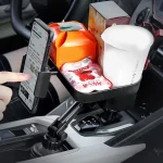 Adjustable Car Cup Holder Tray 360 Degree Rotatable Car Table For Phone Slot Food Organized Drink Holder In Car Accesories - Imagine 6