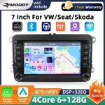 Rimoody 6 + 128G Universal 7 "Android Car Radio Wireless Carpaly Android Auto WIFI GPS EQ RDS For VW volkVolkswagen Skoda Seat Golf