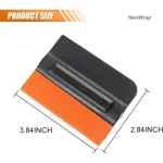 2Pcs Magnetic Vinyl Wrapping Squeegee 4Inch Suede Felt Edge Tint Squeegee Car Window Film Scraper Decal Applicator for Stickers - Imagine 2