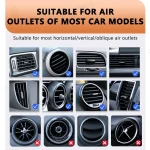 SEAMETAL Car Cup Holder Air Outlet Vent Drink Bracket Foldable Auto Drink Rack Stand For Water Bottles Stable Auto Organizer - Imagine 6