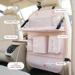 Multi-functional anti-dirt and wear-resistant protective pad for cars, car seat back and dining table storage bag - Imagine 3