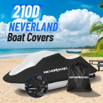Oxford Boat Cover Heavy Duty Waterproof Dust SUN Rain Proof Trailerable Fishing Ski Bass Speedboat V-Shape Covers 15-35ft 210D - Imagine 2