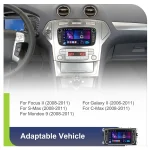 Podofo 4+64G 2Din Car Radio For Ford Focus Mondeo C-MAX S-MAX Galaxy II Kuga Navigation GPS Carplay Android Auto WIFI Car Audio - Imagine 2