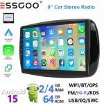 ESSGOO For Mercedes benz Smart Fortwo Forfour 453 2014-2019 Android 15 9" Car Stereo GPS NAVI WIFI Bluetooth SWC FM RDS Carplay