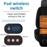 Car Air Condition 2-in-1Cool Seat Cushion Ventilation Heated Seat Backrest Inhaling External Fan Blow Easy To Install Seat Pad - Imagine 4