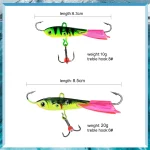 FISH KING Winter Ice Fishing Lure 6.3cm/10g 8.5g/20g Balancer For Fishing Bait Carp Fishing Hooks Hard Lure Pesca Tackle - Imagine 2