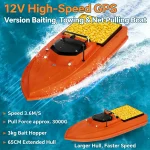 D80B Fishing Bait Boat High-Speed High-Power RC Bait Boat with Dual Antenna Auto-Release for Fishing GPS Bait Boat