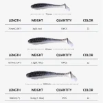 MEREDITH-Fishing Swing Impact FAT, Soft Lures, Tackle Wobblers, Bream Baits, 75mm, 85mm, 180mm - Imagine 6