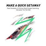 Kingdom 6pcs EGI Squid Bait Set 2.2# 2.5# 3.0# Artificial Jigging Lures Sea Fishing Octopus Cuttlefish Luminous Sinking Lure - Imagine 5