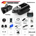 20000mAh 800m GPS Fishing Bait Boat 9 Fishing Grounds 180 Points Bait Boat 6.6lbs Loading Support Automatic Cruise