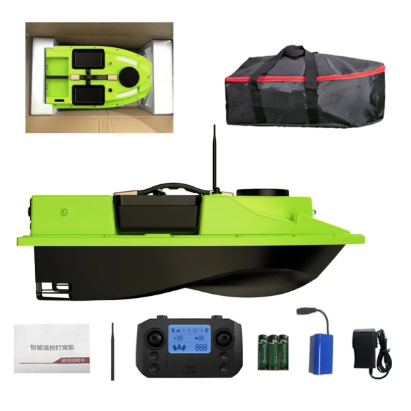 2KG Loading 500M 4 Bait Tanks GPS Fish Bait Boat Remote Control Fishing Bait Boat 99 GPS Pilot Points 4 Bait Tanks