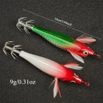 4pcs/set 10cm/9g Luminous Squid Jig Hook Shrimp Prawn Lure Octopus Shrimp Lure Shrimp Fishing Lures Fishing Accessories - Imagine 4