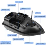 NEW Fishing Feeding Boat GPS Fishing Bait Boat with 3 Bait Containers Wireless Bait Boat with Automatic Return Function - Imagine 2