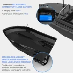D16 GPS Fishing Bait Boat with Large Bait Container Automatic Bait Boat with 400-500M Remote Range With Bag For Outdoor Fishing - Imagine 3