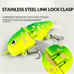 9KM Swimbait Fishing Lure VIB Slow Sinking Wide S Motion Lure with 3D Eyes Mini Glide Bait ABS Material for Bass Trout Fishing - Imagine 4