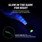Kingdom 6pcs EGI Squid Bait Set 2.2# 2.5# 3.0# Artificial Jigging Lures Sea Fishing Octopus Cuttlefish Luminous Sinking Lure - Imagine 4