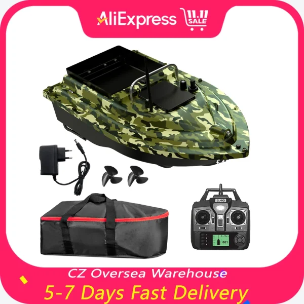 D16 GPS Fishing Bait Boat with Large Bait Container Automatic Bait Boat with 400-500M Remote Range With Bag For Outdoor Fishing