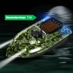 220V Large Bait Boat with Cruise Control, 1.5KG Load, LED Lights, Low Power Alerts, with Built-in Battery 5200mA Work for 3h - Imagine 4