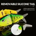 9KM Swimbait Fishing Lure VIB Slow Sinking Wide S Motion Lure with 3D Eyes Mini Glide Bait ABS Material for Bass Trout Fishing - Imagine 3