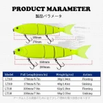 Swimbaits 170mm 200mm Madness Balam Fishing Lure Swimming Bait Jointed Floating Sinking GiantBait For Big Bait Bass Pike Lure - Imagine 3