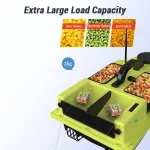 2KG Loading 500M 4 Bait Tanks GPS Fish Bait Boat Remote Control Fishing Bait Boat 99 GPS Pilot Points 4 Bait Tanks - Imagine 5