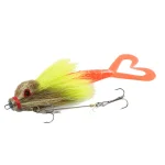50g 22cm Swimbaits 3D Eye Deer Hair Artificial Fish Gear Catfish Salmon Musky Mouse Jointed Soft fishing lure Bait - Imagine 6