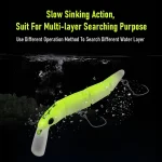 Kingdom Jointed Fishing Lure 70mm 4.3g Sinking 4-Section Minnow Lure Single Hook Hard Wobber Freshwater Bass Artificial Bait - Imagine 6