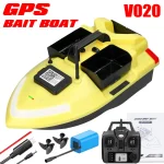 V020 GPS Fishing Bait Boat 500m Remote Control Dual Motor Fish Finder 2KG Loading Automatic Cruise/Return/Route RC Bait Boat