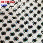 2024NEW 3D fishing lure eyes fly eyes choose size:3MM--16MM quantity:500pcs/lot realistic artificial fishing eyes color:sliver - Imagine 6