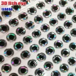 2024NEW 3D fishing lure eyes fly eyes choose size:3MM--16MM quantity:500pcs/lot realistic artificial fishing eyes color:sliver - Imagine 5